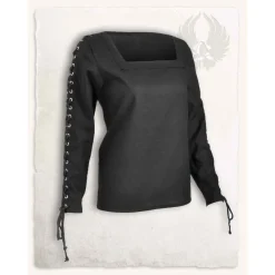 Mytholon Abby Piraten Blouse, Zwart