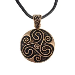 Amulet Keltische Trisquelion, Brons