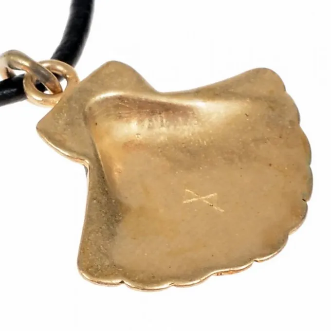 Amulet Middeleeuwse Jacobus Schelp, Verzilverd Brons - Afbeelding 2