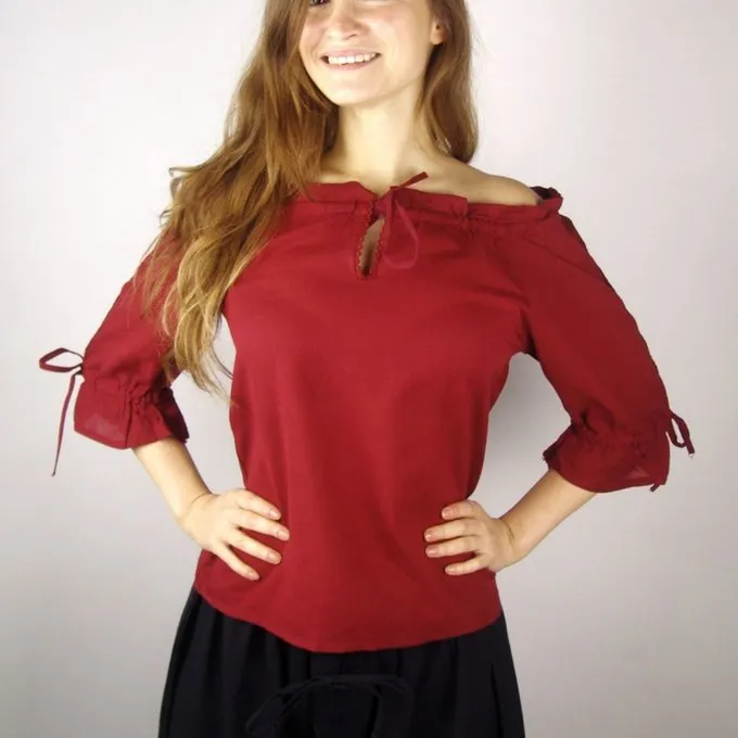 Leonardo Carbone Blouse Julia Rood - Afbeelding 2