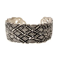 Brede Oud-Ierse Armband, Verzilverd