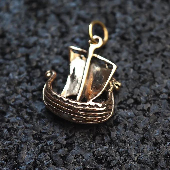 Bronzen Vikingschip - Afbeelding 2