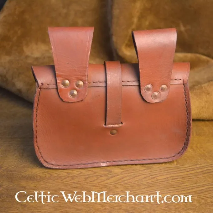 Leonardo Carbone Bruinleren Tasje Zonnewiel - Afbeelding 2