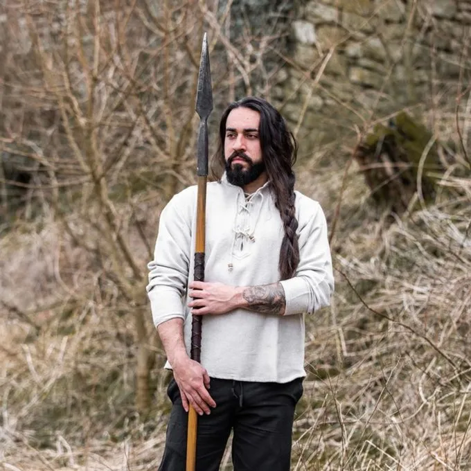 Leonardo Carbone Dik Katoenen Hemd, Grijs - Afbeelding 2