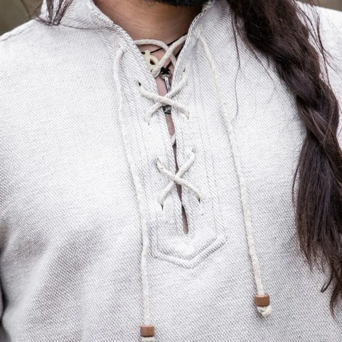 Leonardo Carbone Dik Katoenen Hemd, Grijs - Afbeelding 5