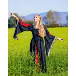 Leonardo Carbone Edele Geborduurde Jurk Loretta, Zwart-rood