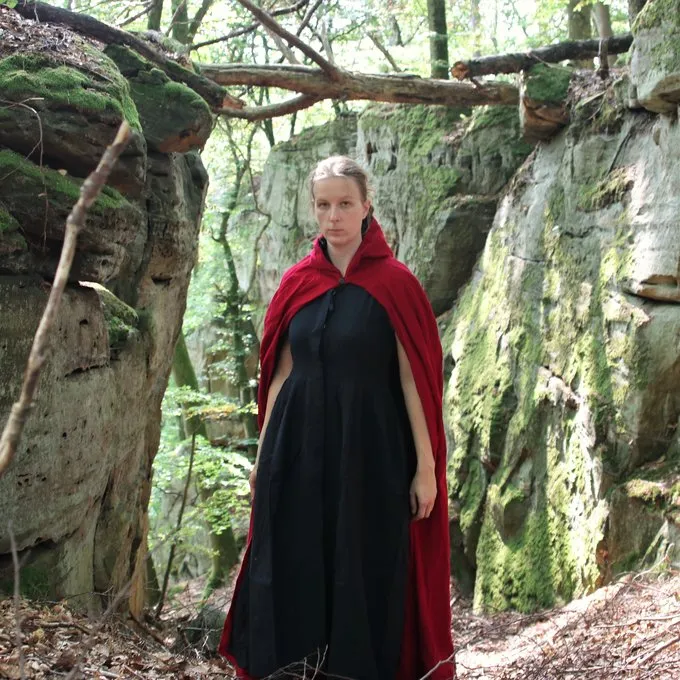 Leonardo Carbone Fluwelen Mantel Ilja, Rood - Afbeelding 2