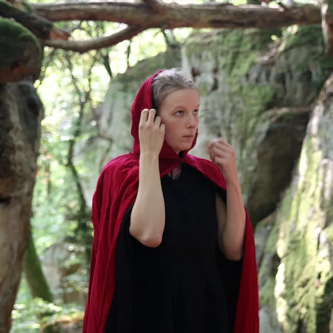 Leonardo Carbone Fluwelen Mantel Ilja, Rood - Afbeelding 3