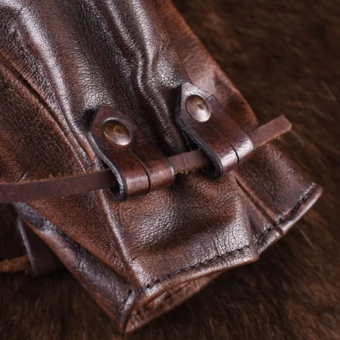 Deepeeka Grote Leren Buidel Oslo - Afbeelding 2