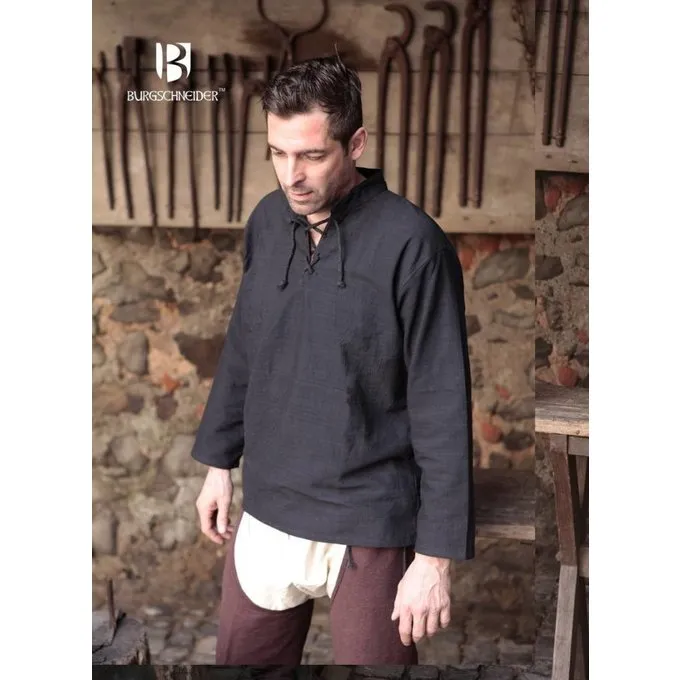 Burgschneider Hemd Tristan, Zwart