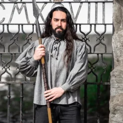 Leonardo Carbone Hemd Wolf Grijs