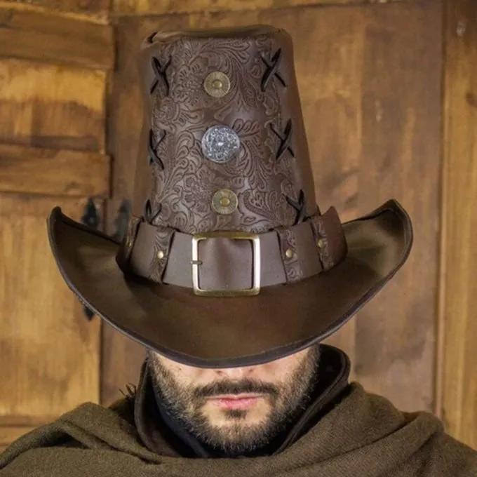 Rawblade Johann Witch Hunter Hoed, Deluxe, Bruin - Afbeelding 5
