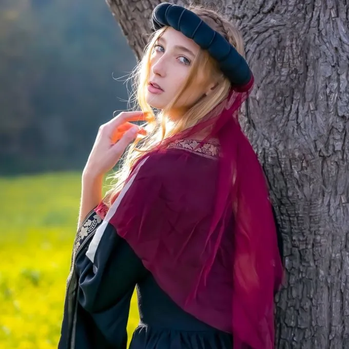 Leonardo Carbone Jonkvrouwenkrans, Zwart-rood - Afbeelding 3