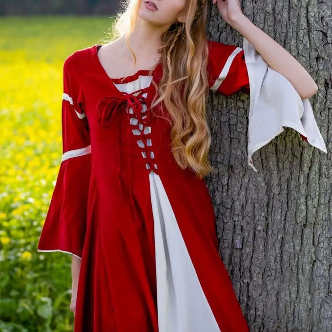 Leonardo Carbone Jurk Eleanora Rood-wit - Afbeelding 2