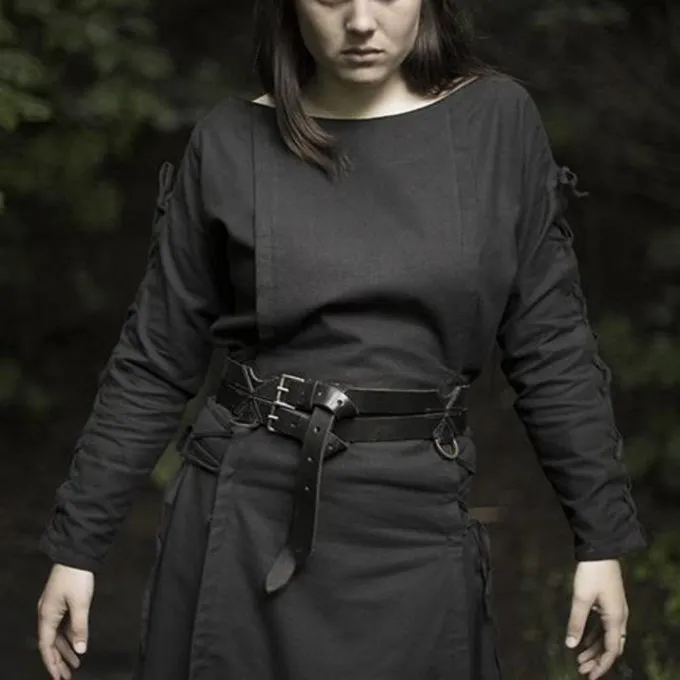 Epic Armoury Jurk Morgaine, Zwart - Afbeelding 2