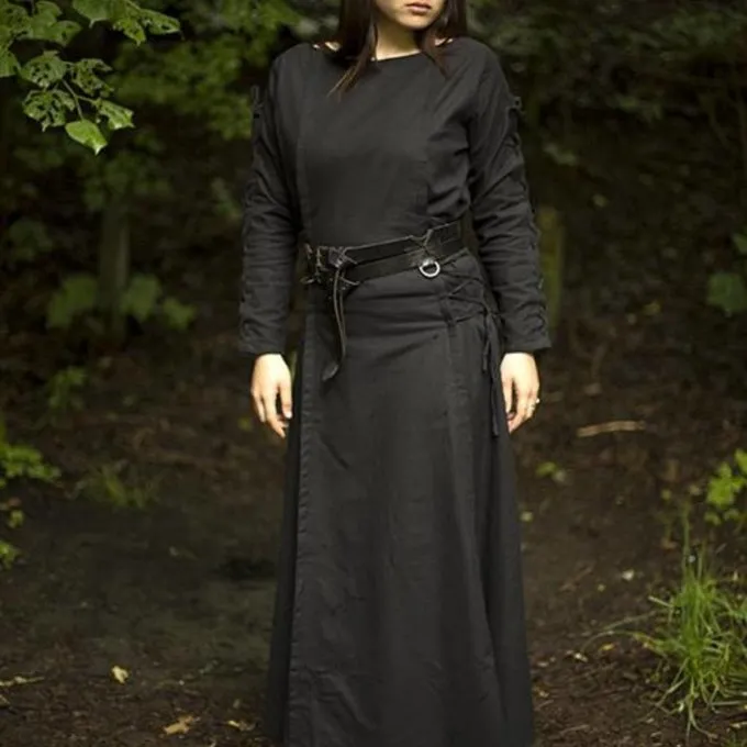 Epic Armoury Jurk Morgaine, Zwart - Afbeelding 3