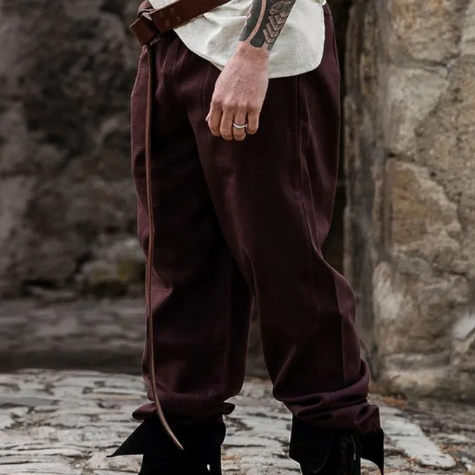 Leonardo Carbone Katoenen Broek, Donkerbruin