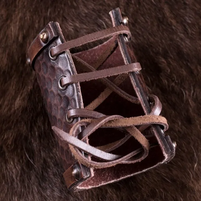 Deepeeka Keltische Leren Armband Triquetra - Afbeelding 3