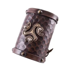 Deepeeka Keltische Leren Armband Triquetra