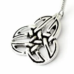 Keltische Triskelion Oorbellen Mabinnogion, Verzilverd