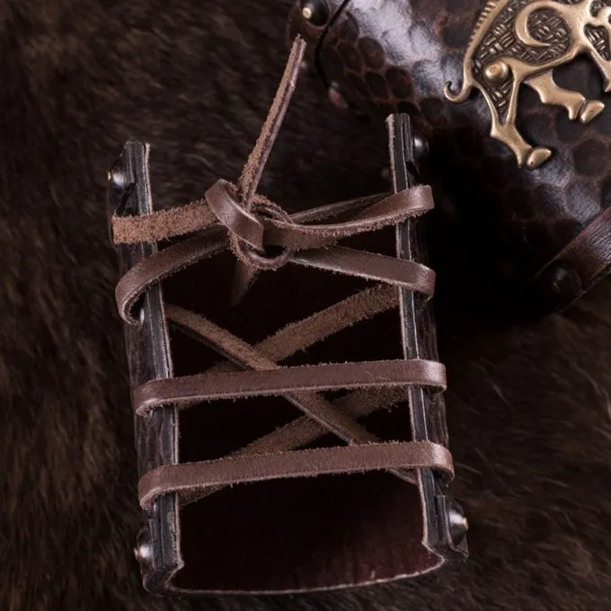 Deepeeka Leren Armbanden Keltisch Zwijn Knocknagael, Paar - Afbeelding 3