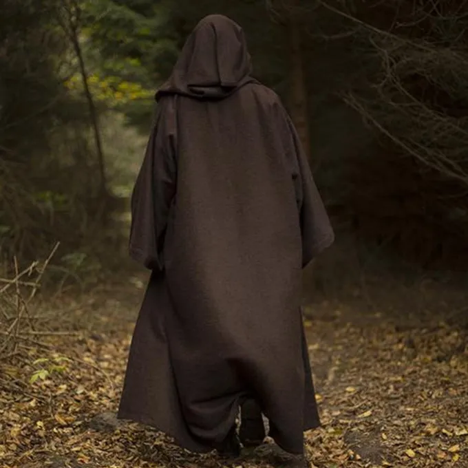 Epic Armoury Middeleeuws Gewaad Osgar, Bruin - Afbeelding 5