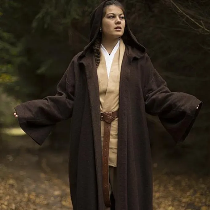 Epic Armoury Middeleeuws Gewaad Osgar, Bruin - Afbeelding 6