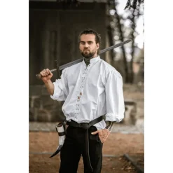 Leonardo Carbone Middeleeuws Hemd Dagwin, Wit