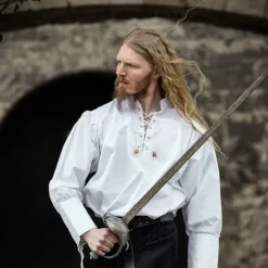 Leonardo Carbone Middeleeuws Hemd Louis, Wit