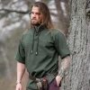 Leonardo Carbone Middeleeuws Hemd Met Korte Mouwen, Groen