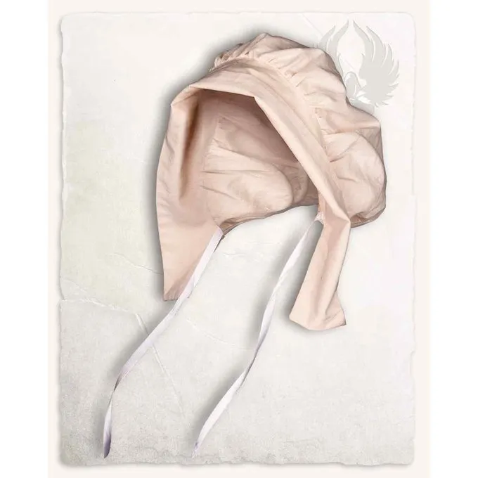 Mytholon Middeleeuws Kapje Anna, Creme - Afbeelding 2