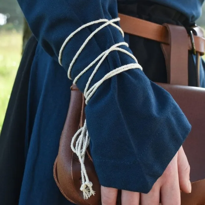 Middeleeuwse Blouse Aubrey, Blauw - Afbeelding 4