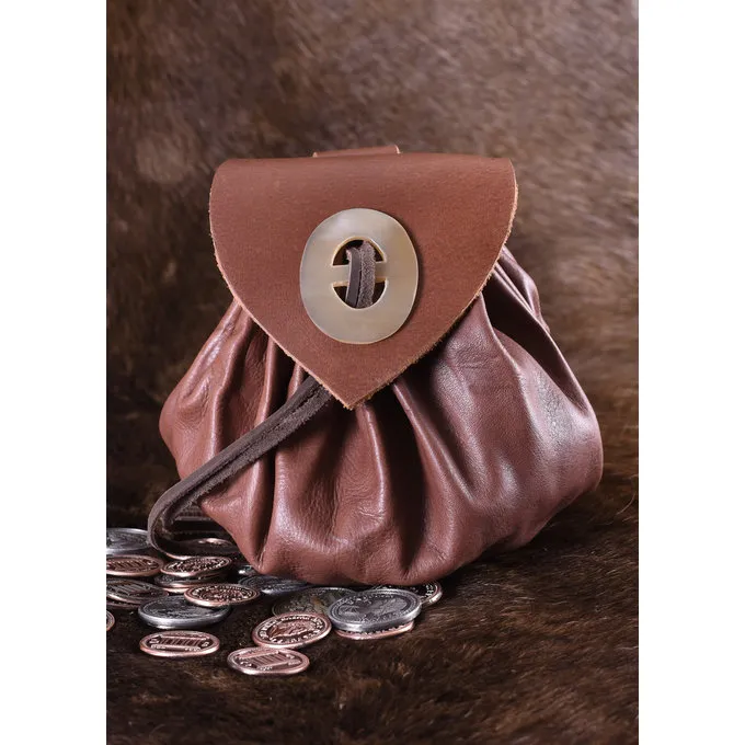 Ulfberth Middeleeuwse Geldbuidel Chester, Roodbruin - Afbeelding 2