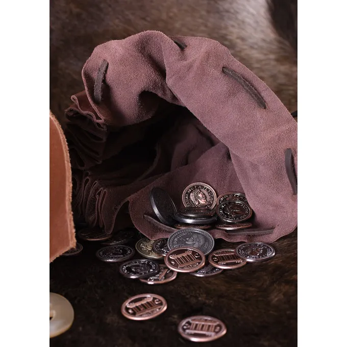 Ulfberth Middeleeuwse Geldbuidel Chester, Roodbruin - Afbeelding 5