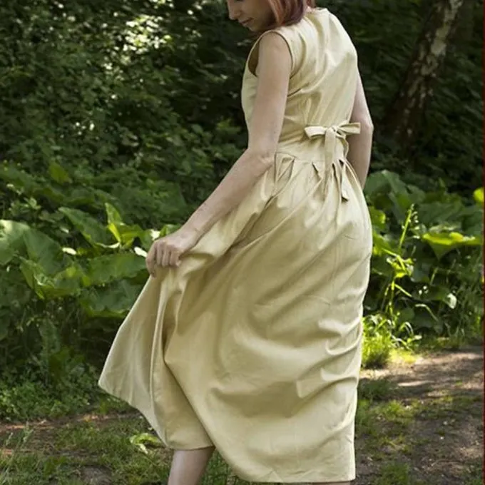 Epic Armoury Middeleeuwse Jurk Elaine, Beige - Afbeelding 2