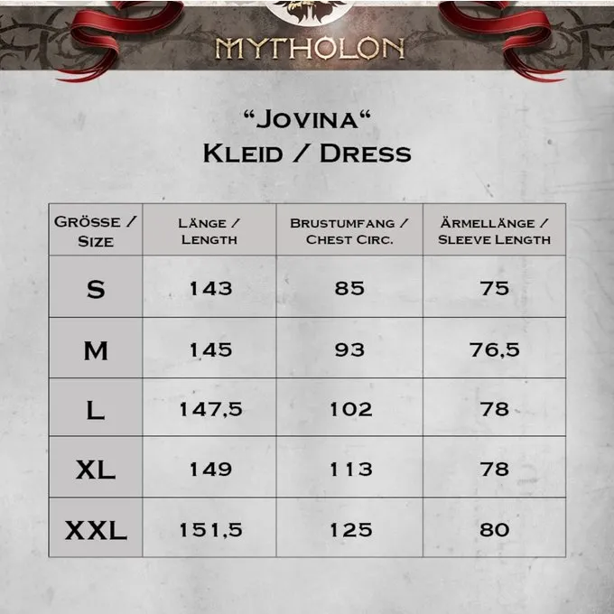 Mytholon Middeleeuwse Jurk Jovina, Groen - Afbeelding 4