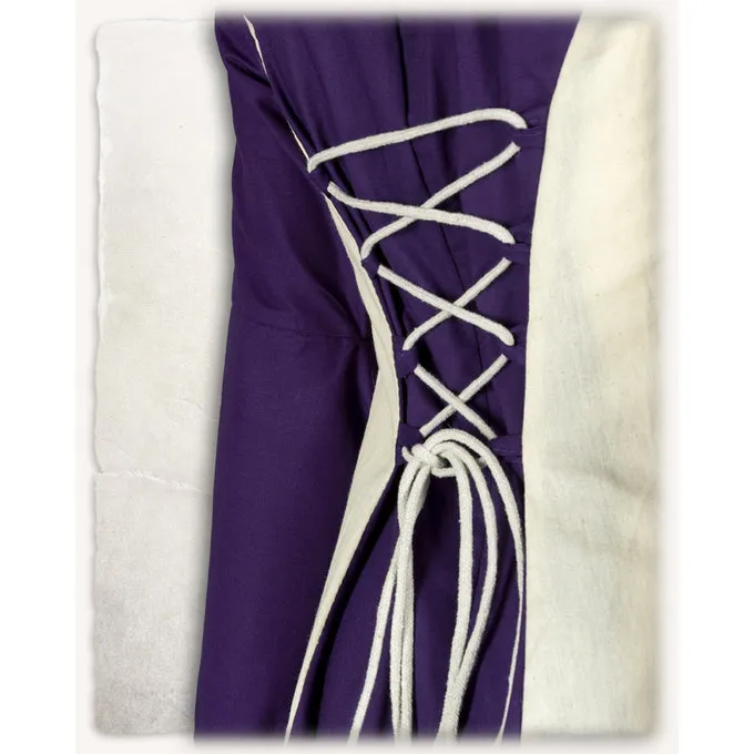 Mytholon Middeleeuwse Jurk Stella, Lila-creme - Afbeelding 4