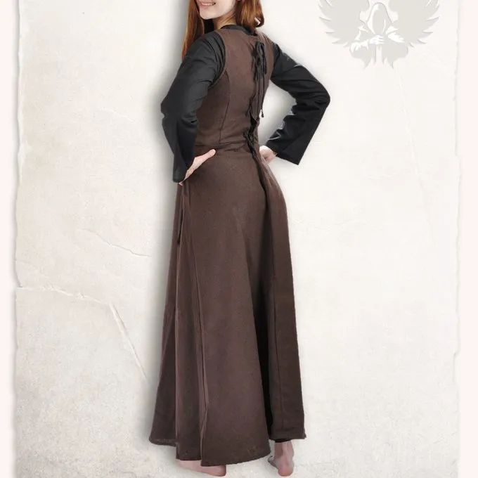 Mytholon Middeleeuwse Surcot Uma, Bruin - Afbeelding 2