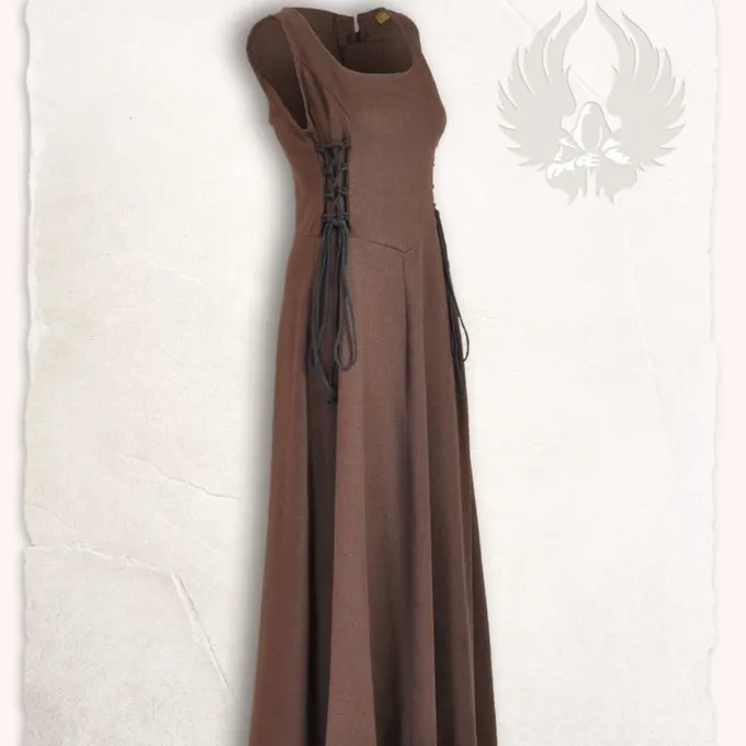 Mytholon Middeleeuwse Surcot Uma, Bruin - Afbeelding 3