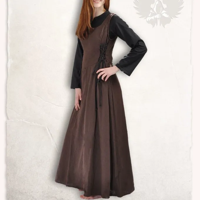 Mytholon Middeleeuwse Surcot Uma, Bruin - Afbeelding 5