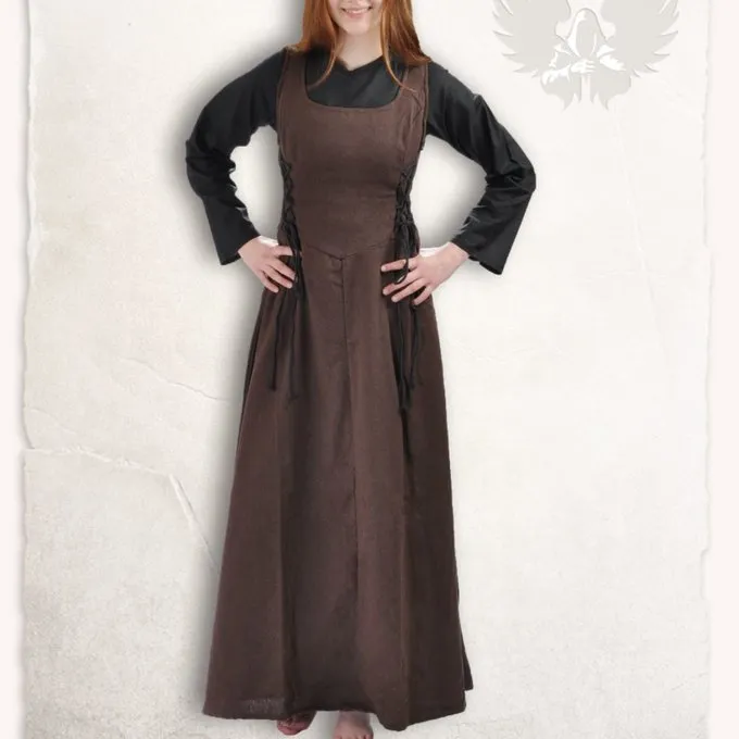 Mytholon Middeleeuwse Surcot Uma, Bruin