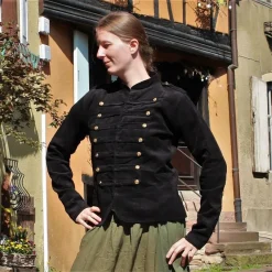 Leonardo Carbone Militair Jasje Emily Zwart