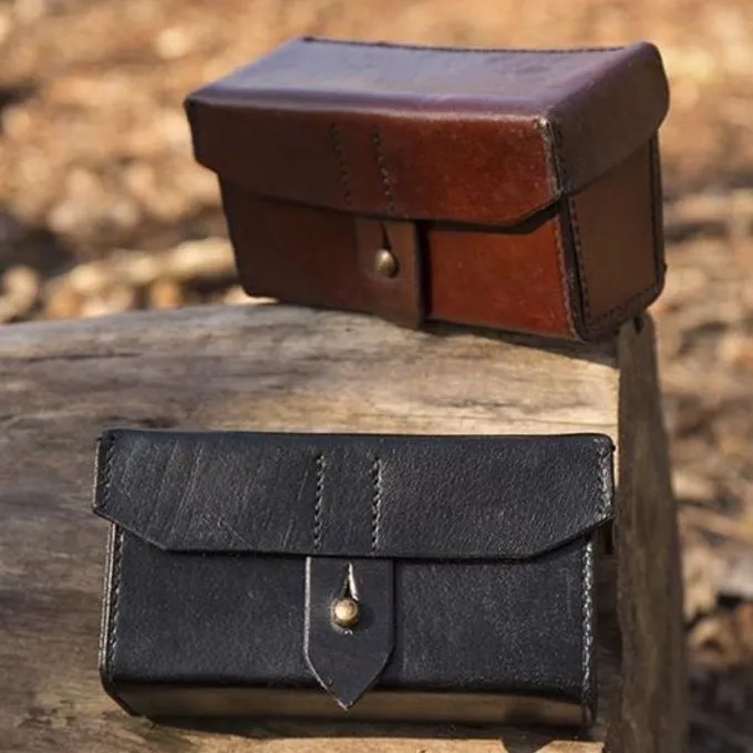 Epic Armoury Rechthoekige Leren Tas, Bruin - Afbeelding 2