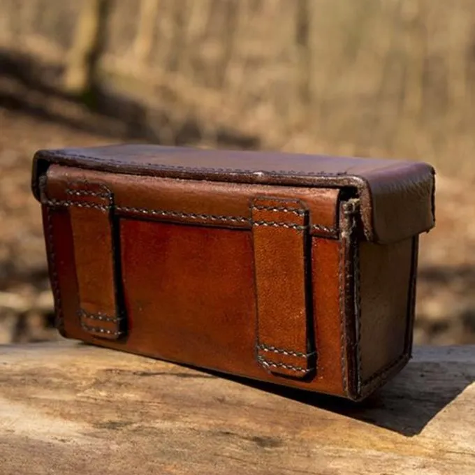 Epic Armoury Rechthoekige Leren Tas, Bruin - Afbeelding 3