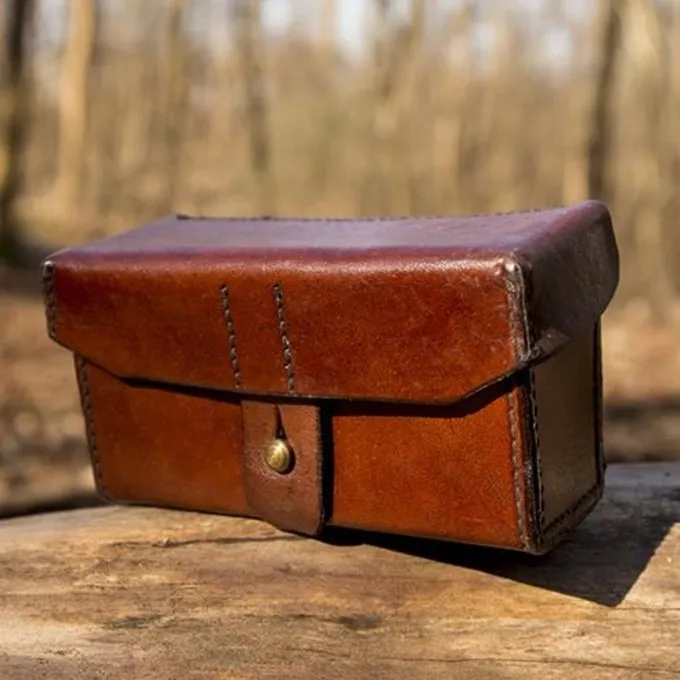 Epic Armoury Rechthoekige Leren Tas, Bruin