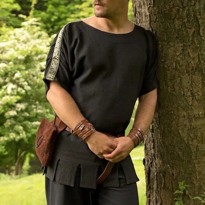 Epic Armoury Romeinse Tuniek Met Boothals Zwart - Afbeelding 2