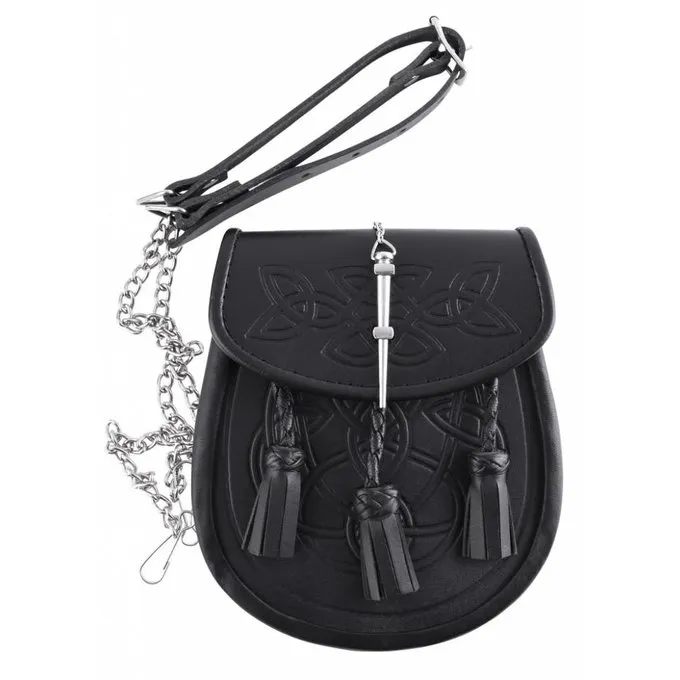 Sporran Met Keltisch Motief, Zwart - Afbeelding 3