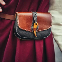 Leonardo Carbone Tas Beocca Met Houten Sluiting