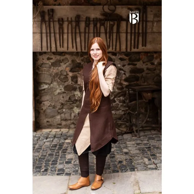 Burgschneider Tuniek Meril, Wol, Bruin - Afbeelding 2