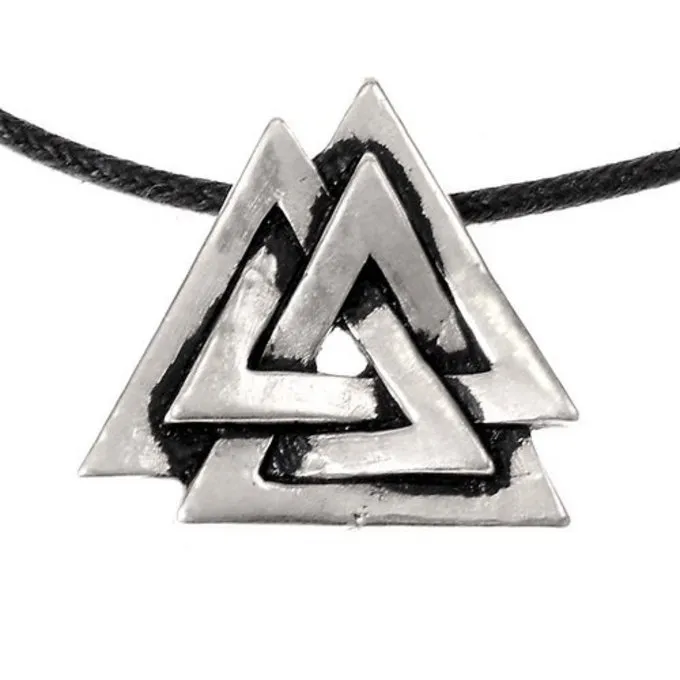 Valknut Amulet, Verzilverd